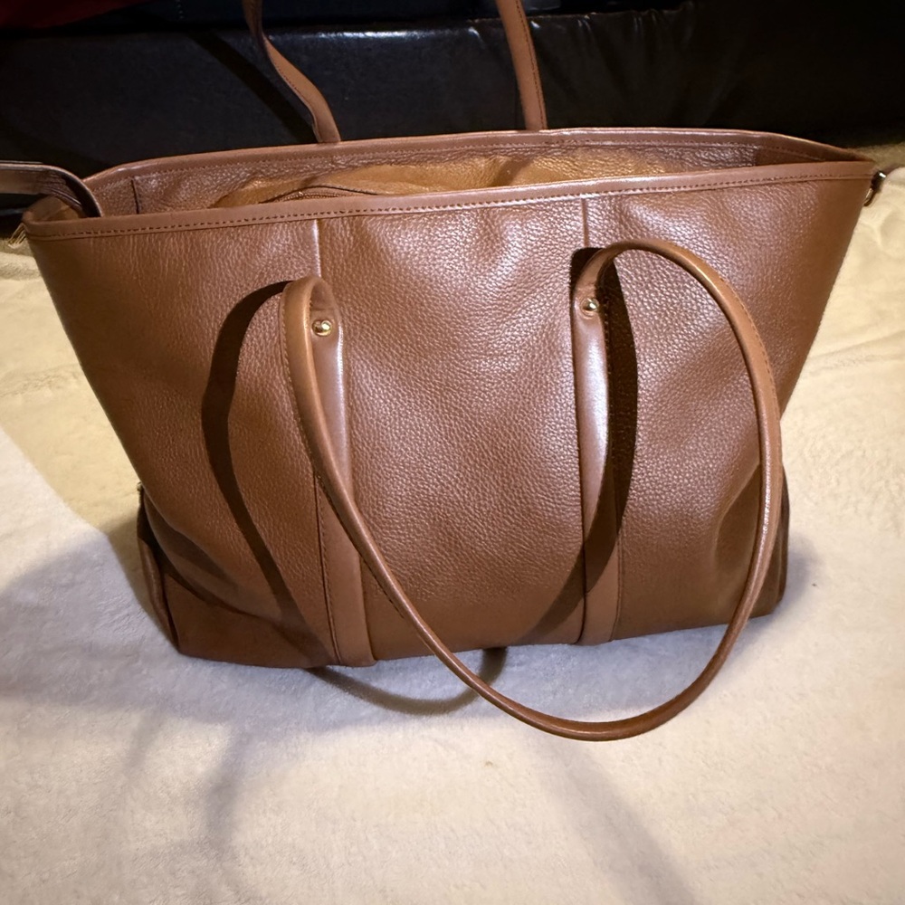 Michael Kors Tan Leather Shoulder Bag - Picture 2 of 5